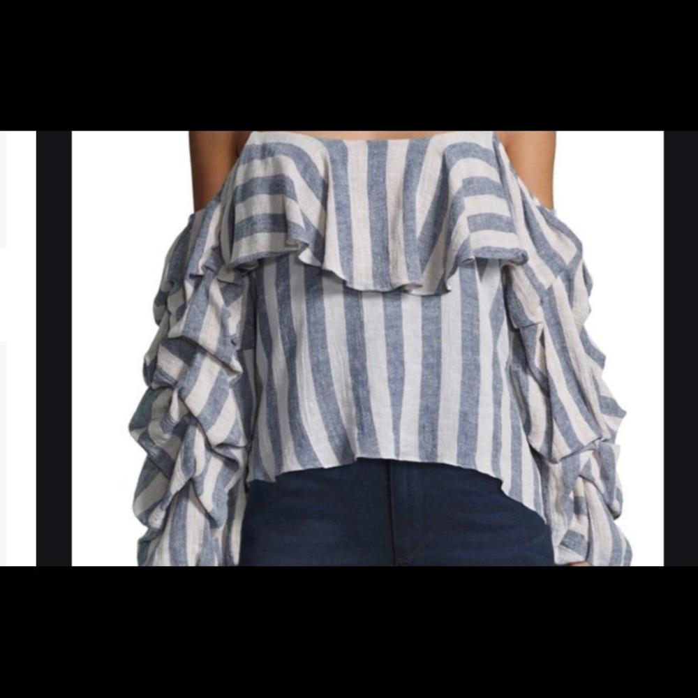 MISA Los Angles Floria striped  top large